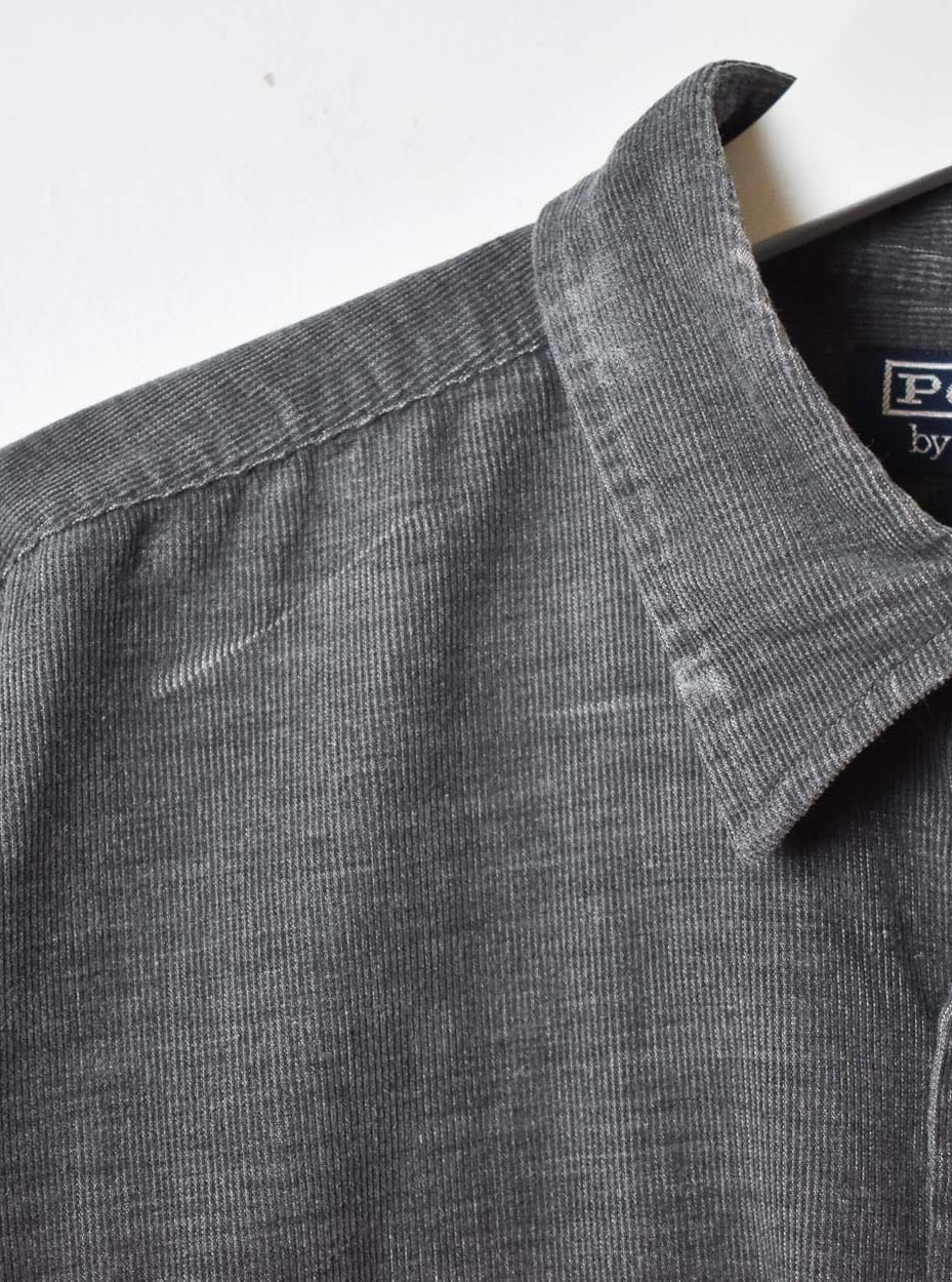 Grey Polo Ralph Lauren Textured Shirt - Medium