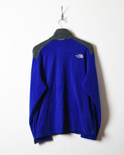 Vintage 00s Blue The North Face Zip-Through Fleece - Medium Polyester ...