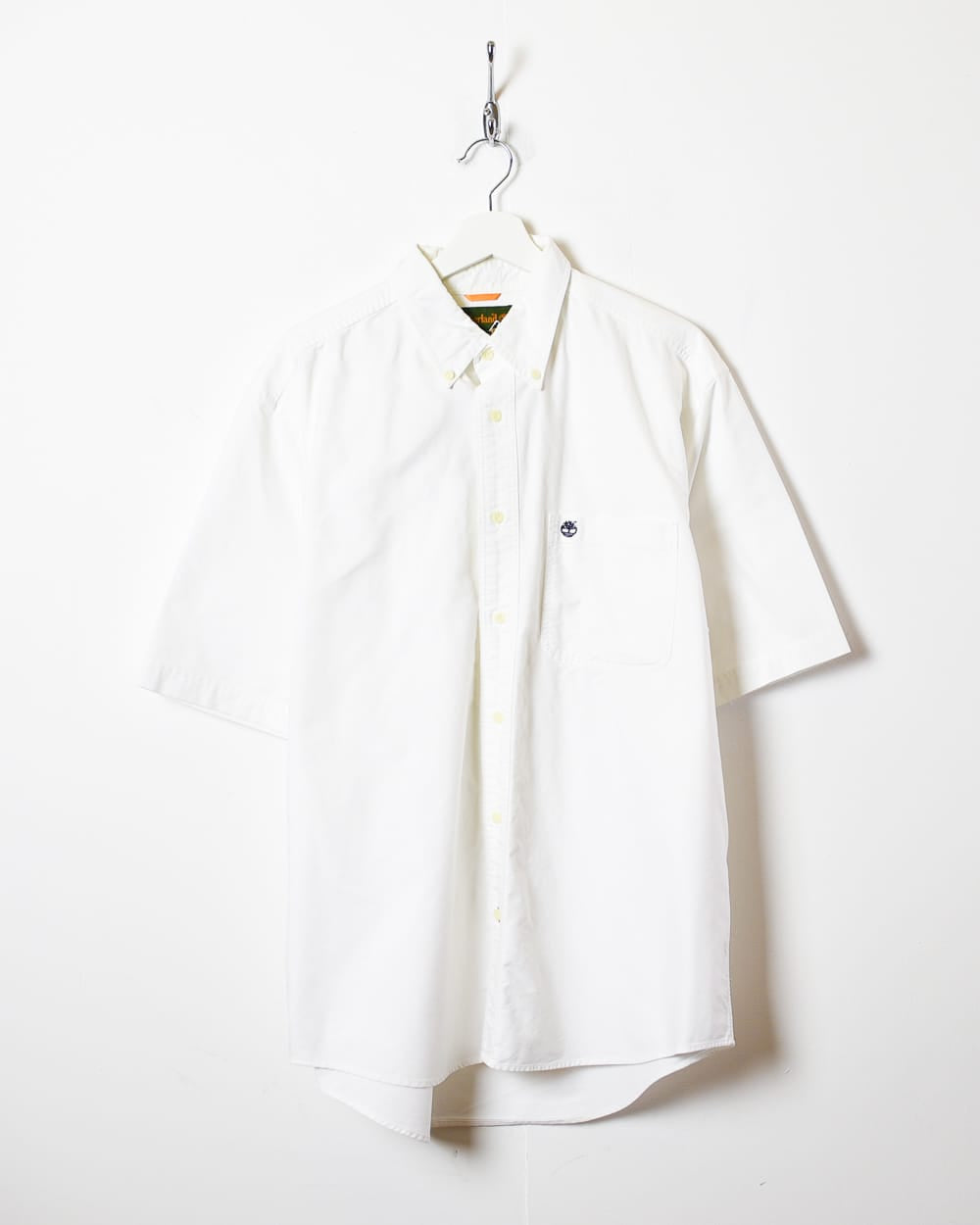 White Timberland Short Sleeved Shirt - Large