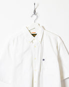 White Timberland Short Sleeved Shirt - Large