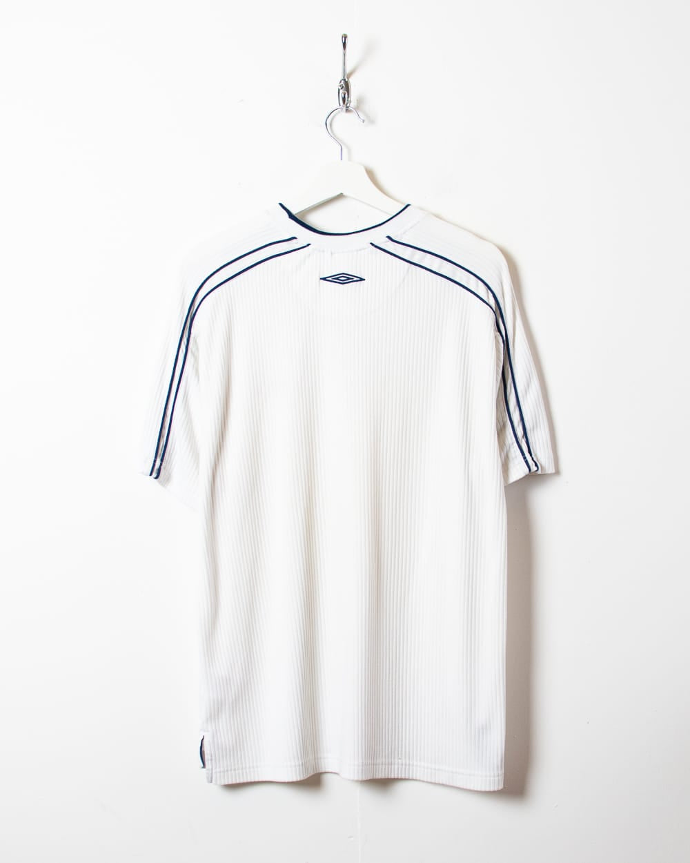 White Umbro Textured T-Shirt - Large