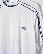 White Umbro Textured T-Shirt - Large