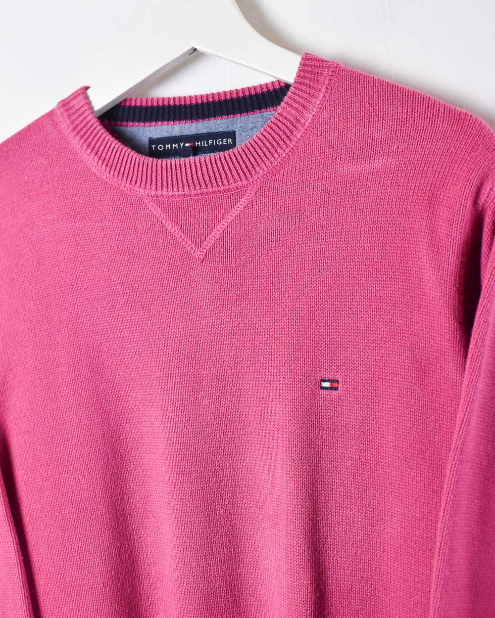 Tommy Hilfiger Knitted Sweatshirt - Small - Domno Vintage 