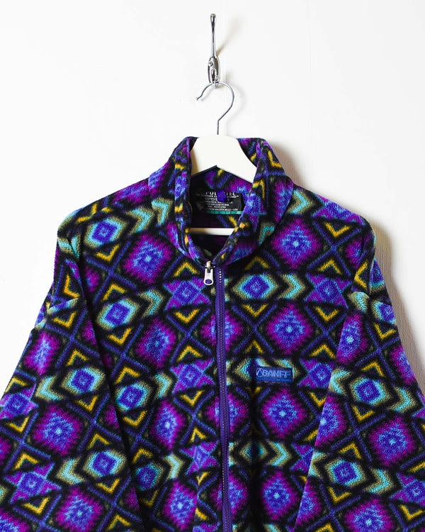 Purple Banff Designs All-Over Print Zip-Through Fleece - Large