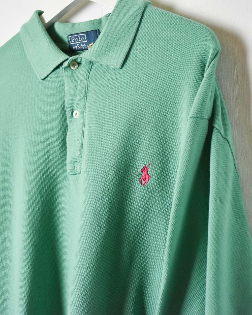 Green Polo Ralph Lauren Long Sleeved Polo Shirt - XX-Large
