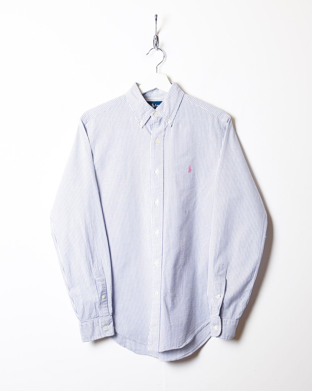 Blue Polo Ralph Lauren Striped Shirt - Small