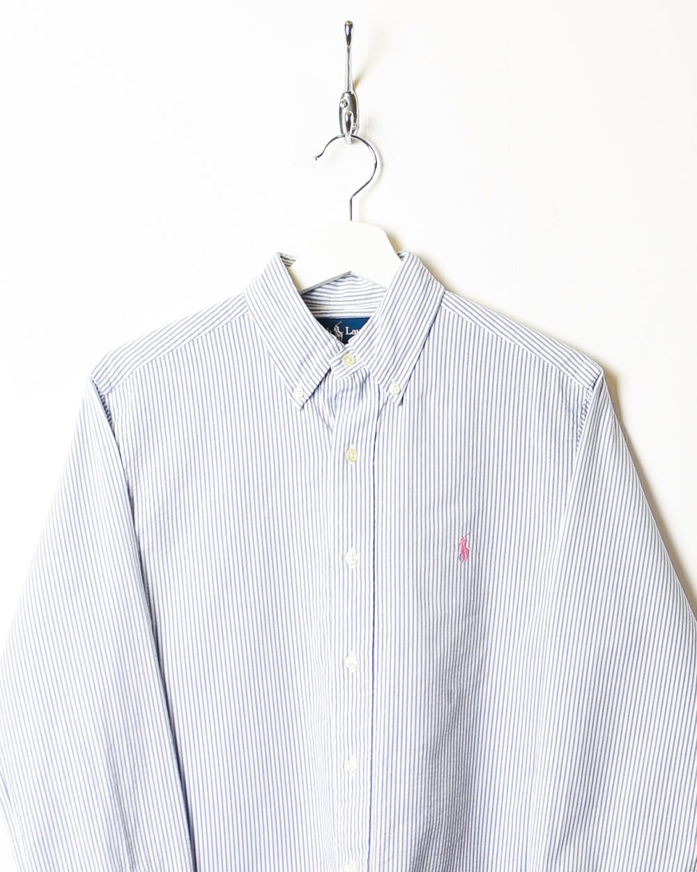 Blue Polo Ralph Lauren Striped Shirt - Small
