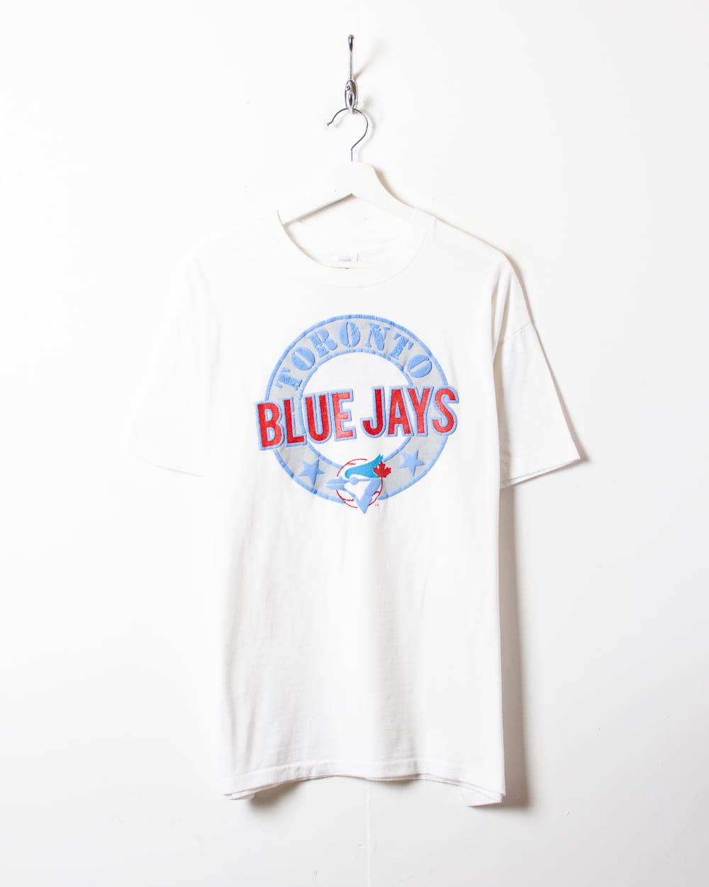 Vintage 90s White Logo 7 Toronto Blue Jays Single Stitch T-Shirt - Large  Cotton– Domno Vintage