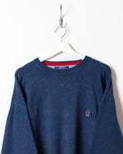 Navy Tommy Hilfiger Knitted Sweatshirt - Large