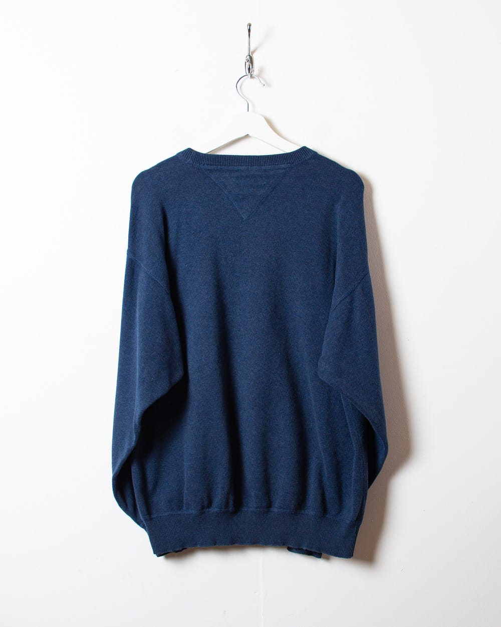 Navy Tommy Hilfiger Knitted Sweatshirt - Large