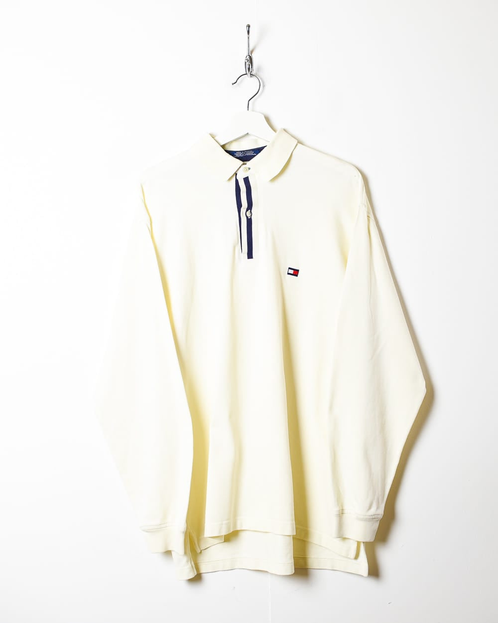 Neutral Tommy Hilfiger Long Sleeved Polo Shirt - Large