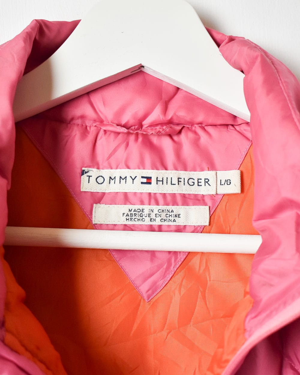 Pink Tommy Hilfiger Padded Gilet - Large Women's