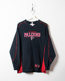 Vintage 00s Black NFL Atlanta Falcons Sweatshirt - Medium Cotton