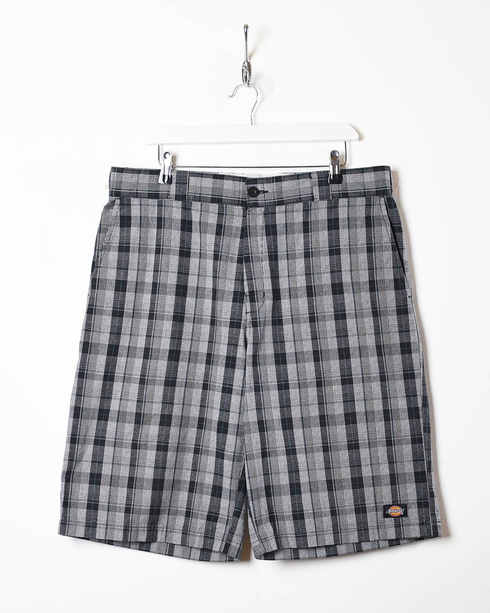 Dickies Checked Shorts - W38 L24 - Domno Vintage 