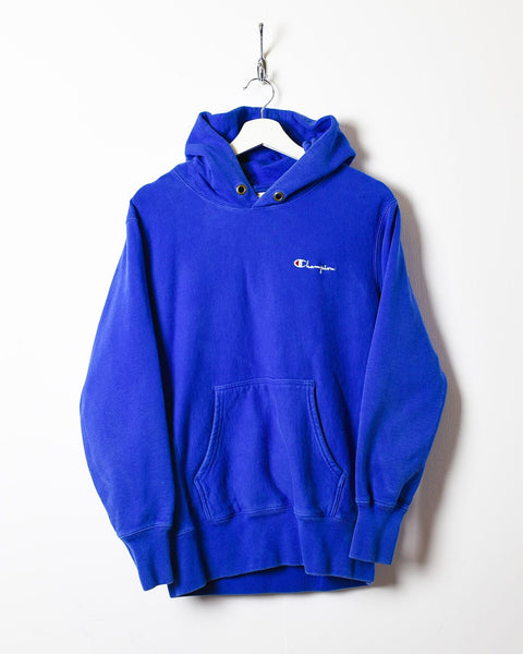 Selling Vintage Champion Reverse Weave Dark Blue Lynchburg Hoodie Sz Extra Large