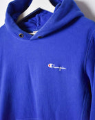 Blue Champion Reverse Weave Hoodie - Small