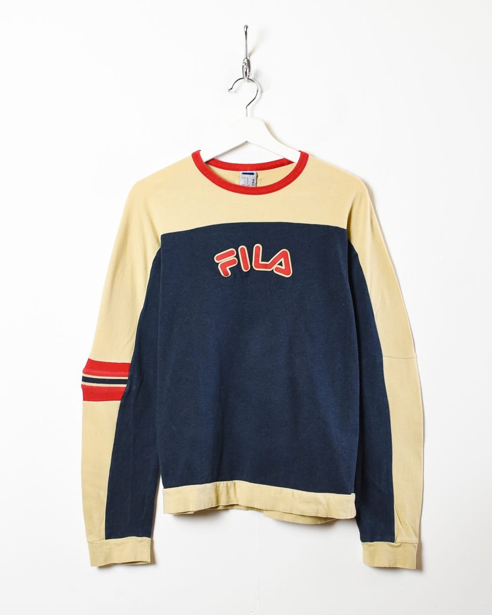 Navy Fila Long Sleeved T-Shirt - Small