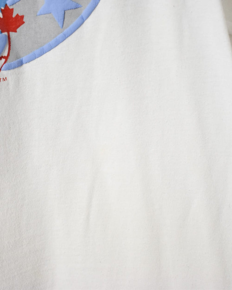 Vintage 90s White Logo 7 Toronto Blue Jays Single Stitch T-Shirt
