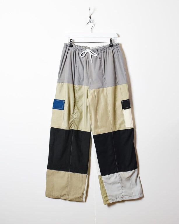 Neutral Reworked Baggy Cargo Trousers - Medium