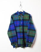 Green Stussy Checked Shirt - X-Large