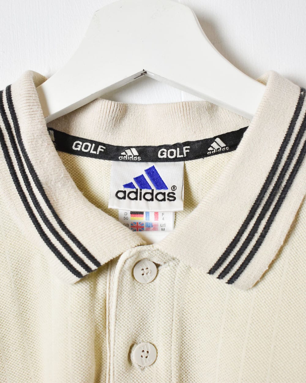 Neutral Adidas Golf Polo Shirt - Medium