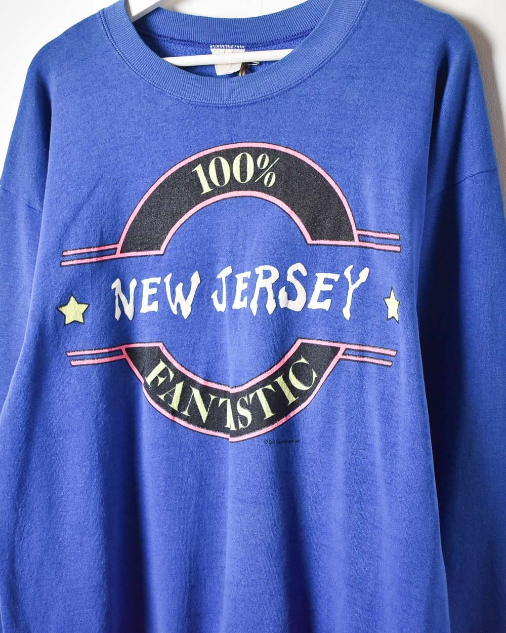 Blue New Jersey Fantastic Sweatshirt - Medium