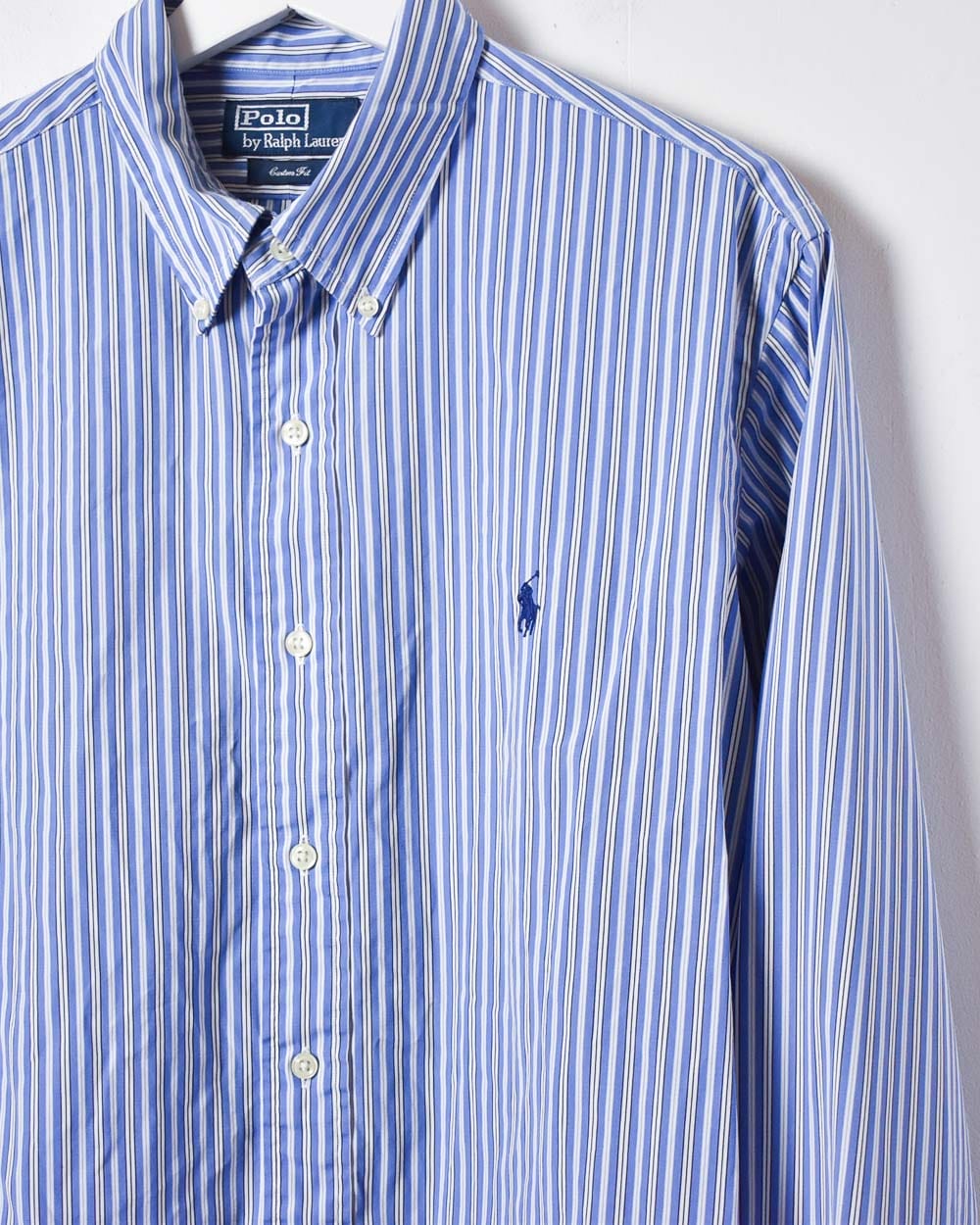 BabyBlue Polo Ralph Lauren Striped Shirt - Large