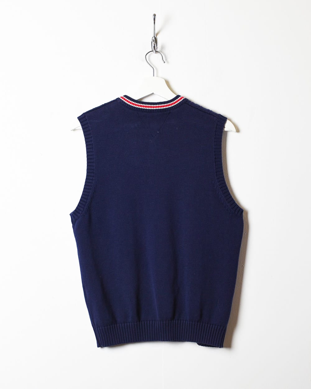 Navy Tommy Hilfiger Cable Knit Sweater Vest - Large Women's