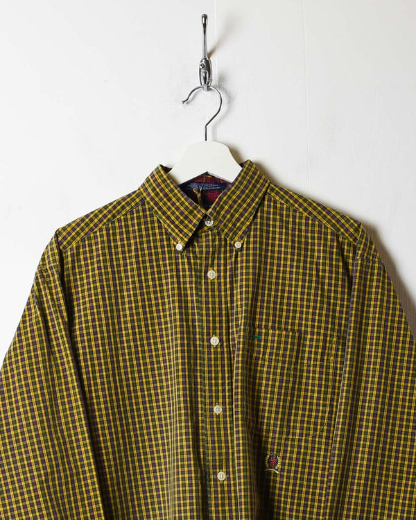 Brown Tommy Hilfiger Checked Shirt - Medium