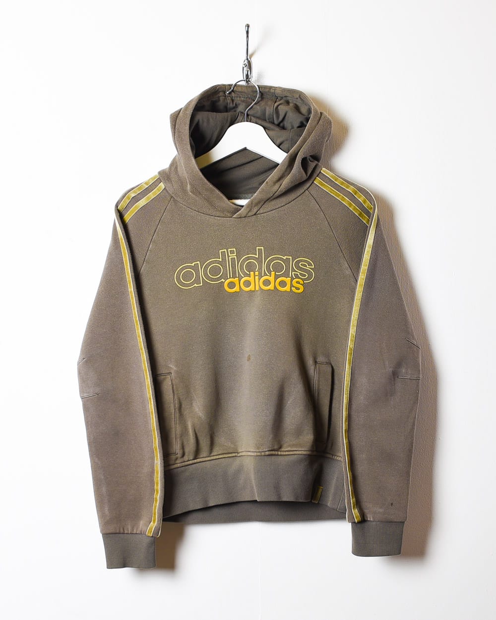 Brown Adidas Hoodie - Medium Women's