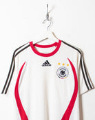 White Adidas Deutscher Fussball-Bund T-Shirt - Large