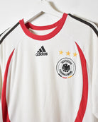 White Adidas Deutscher Fussball-Bund T-Shirt - Large