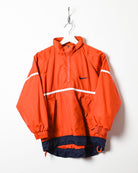 Orange Nike 1/4 Zip Windbreaker Jacket - X-Small