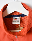 Orange Nike 1/4 Zip Windbreaker Jacket - X-Small