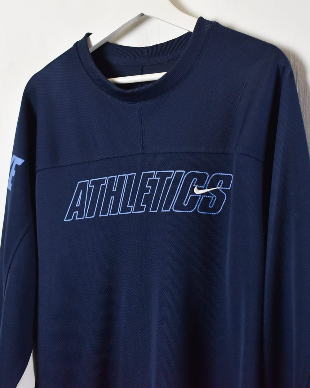 Navy Nike Athletics Long Sleeved T-Shirt - X-Large