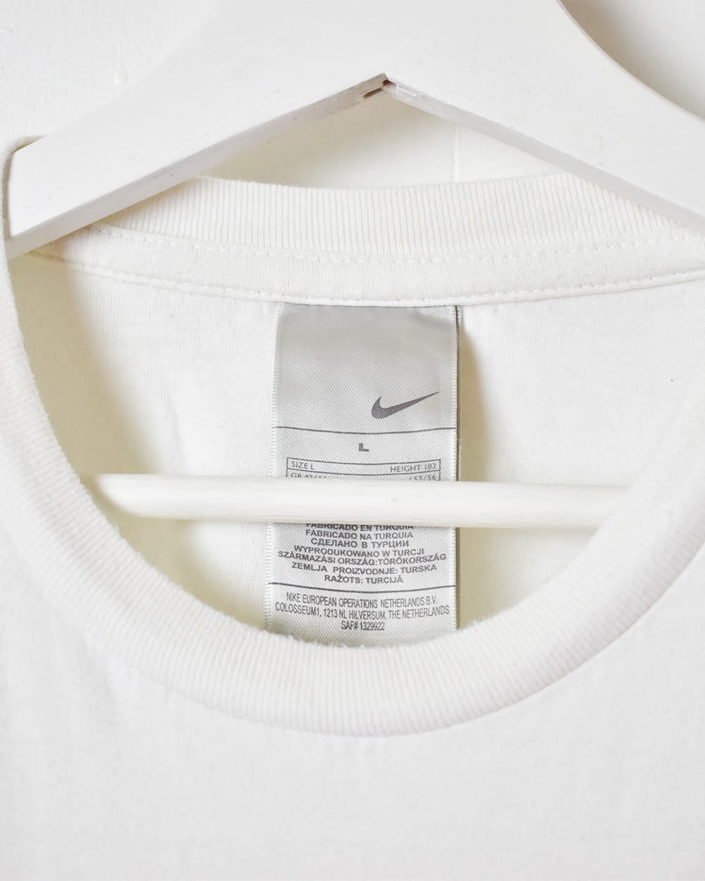 White Nike T-Shirt - Large