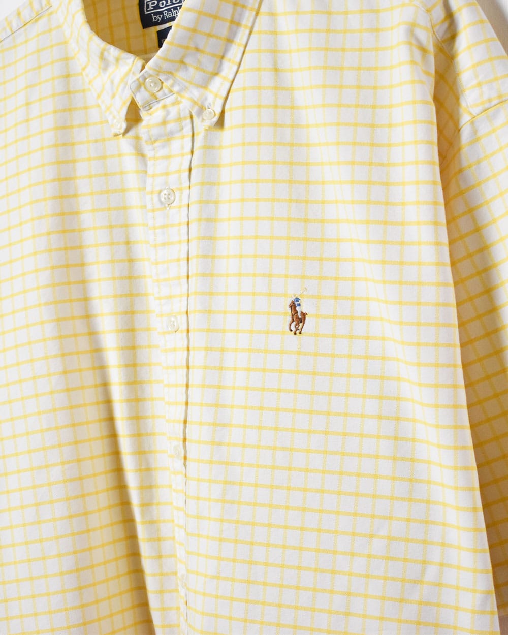 Polo Ralph on sale Lauren Gingham Long Sleeve Sweatshirt in Yellow