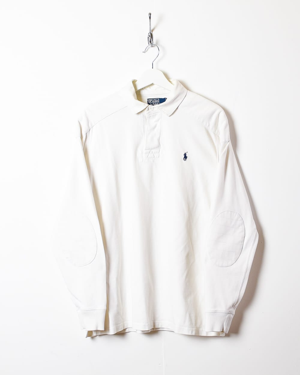 White Polo Ralph Lauren Rugby Shirt - Large