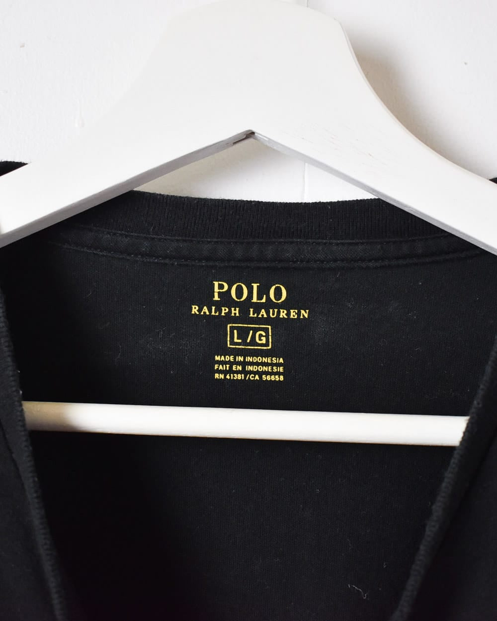 Black Polo Ralph Lauren T-Shirt - Large