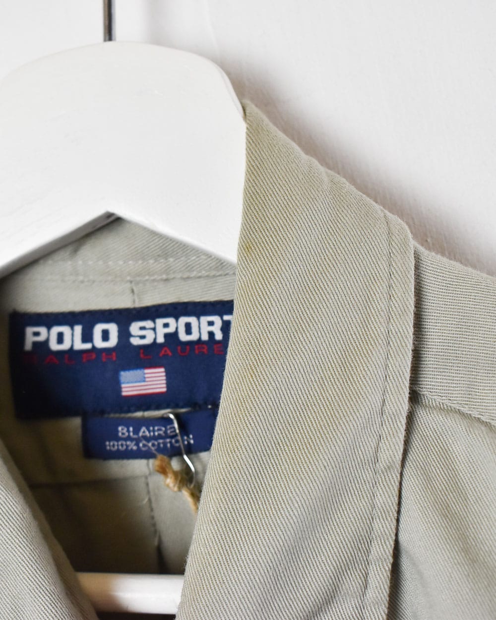 Khaki Ralph Lauren Polo Sport Shirt - Large