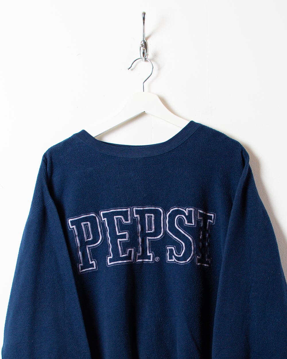 Navy Pepsi Fleeced Sweatshirt - Small