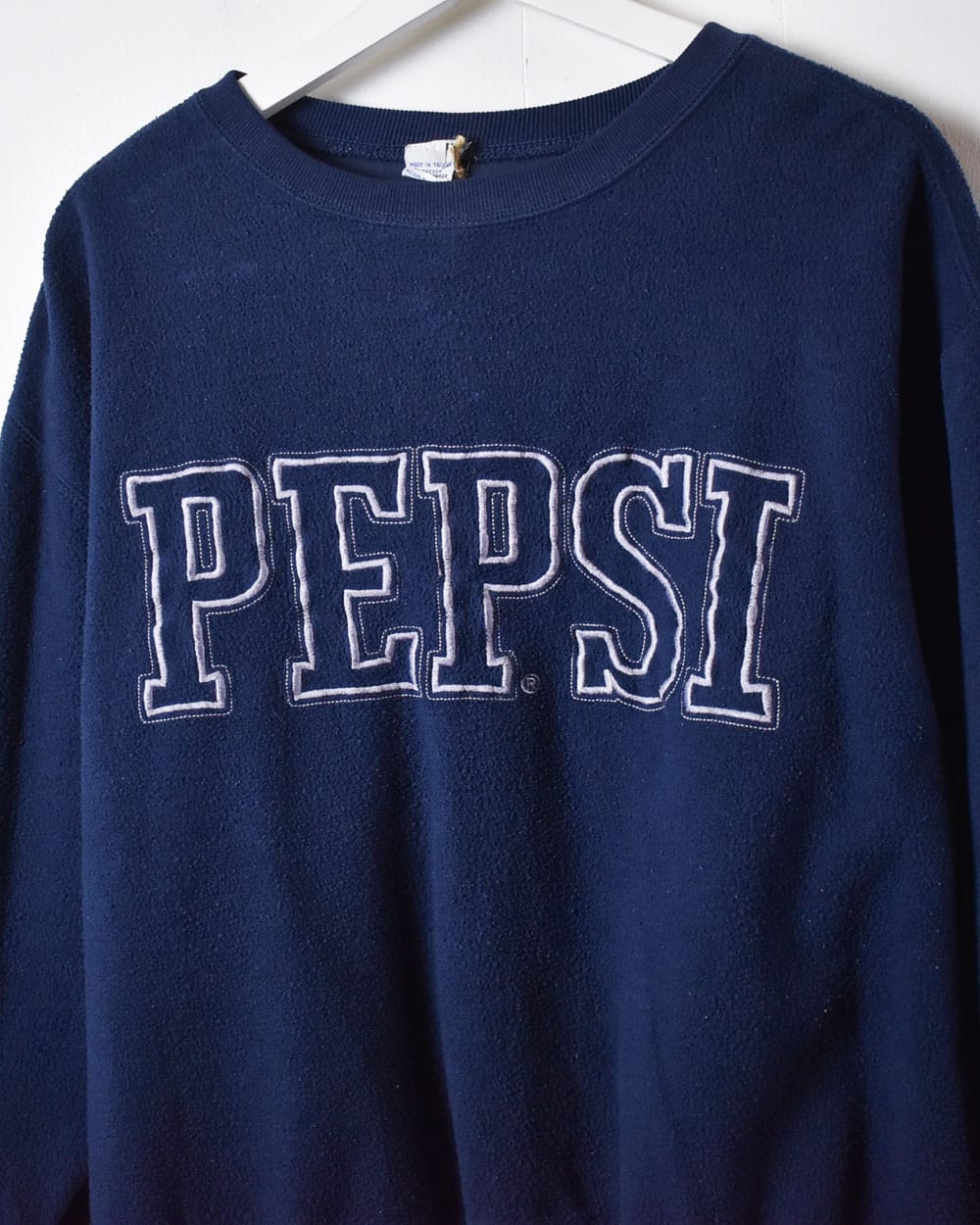 Navy Pepsi Fleeced Sweatshirt - Small