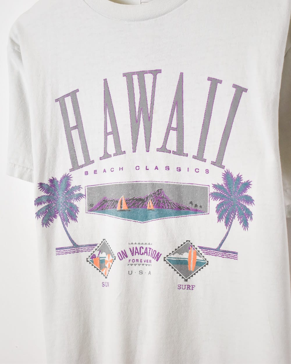 White Hawaii Beach Classics T-Shirt - Medium