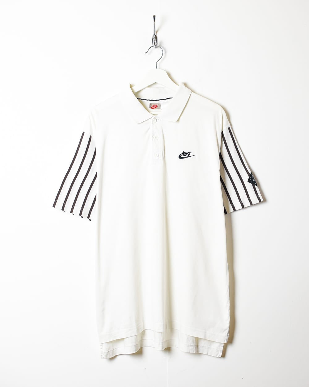 White Nike Polo Shirt - Large
