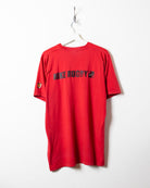 Red Nike Rugby T-Shirt - Large