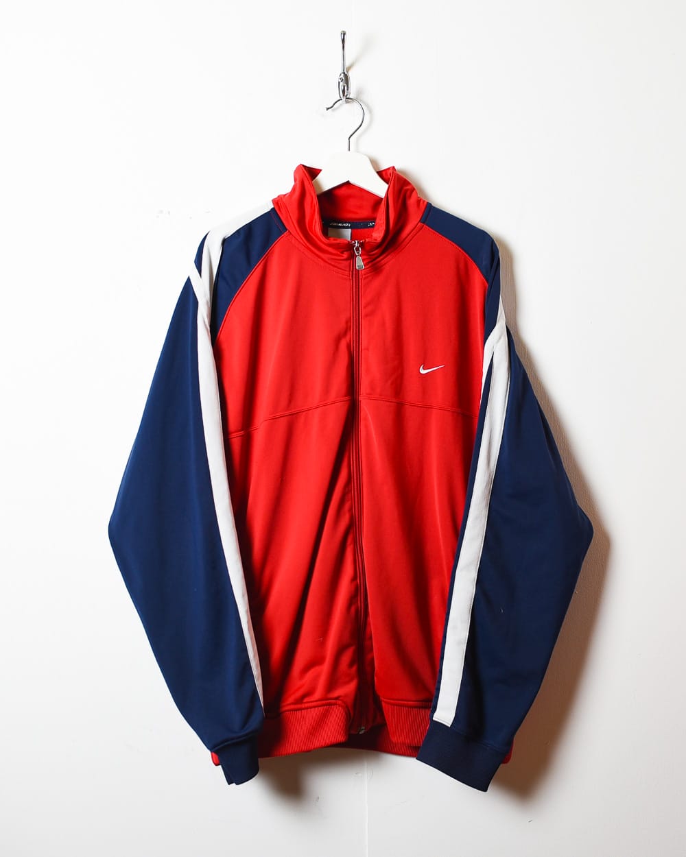 Red nike hot sale tracksuit top