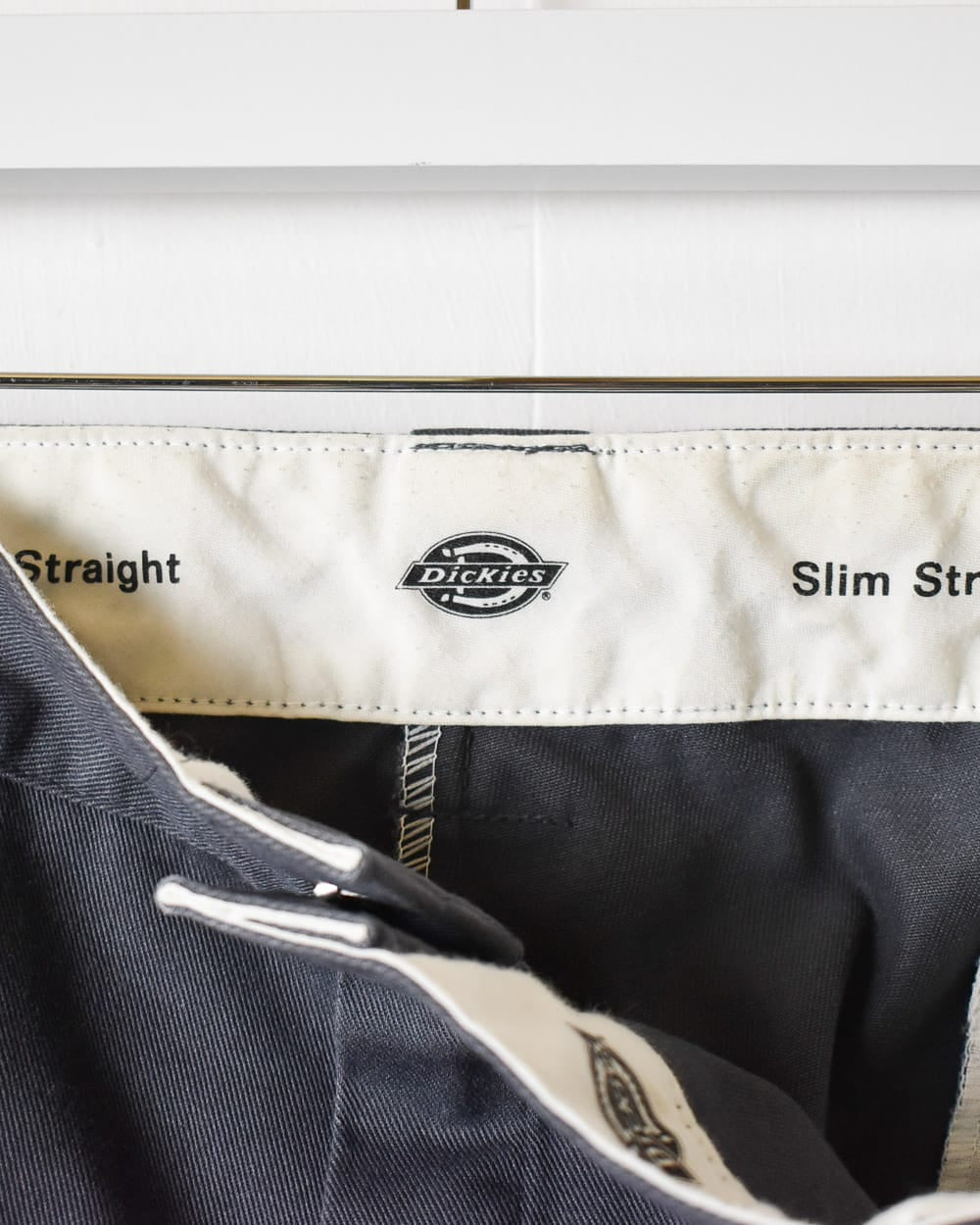 Grey Dickies Slim Straight Trousers - W40 L31