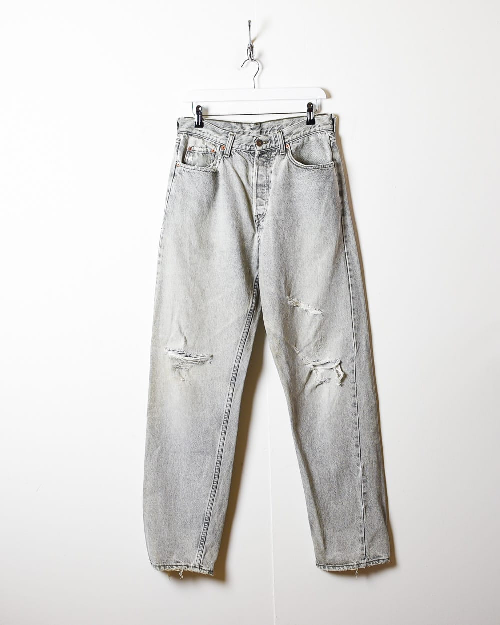 Grey Levi's Distressed Jeans - W32 L34
