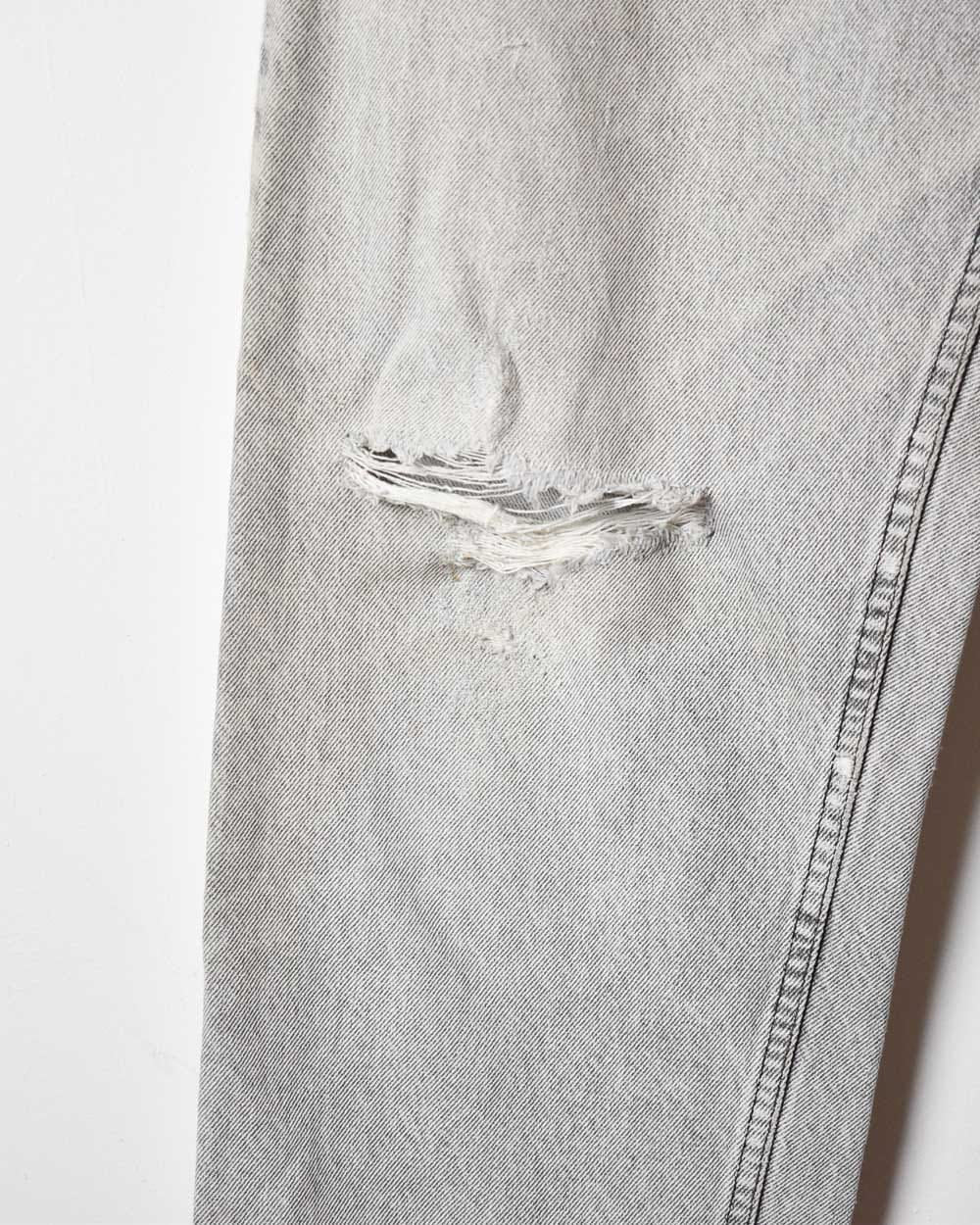 Grey Levi's Distressed Jeans - W32 L34