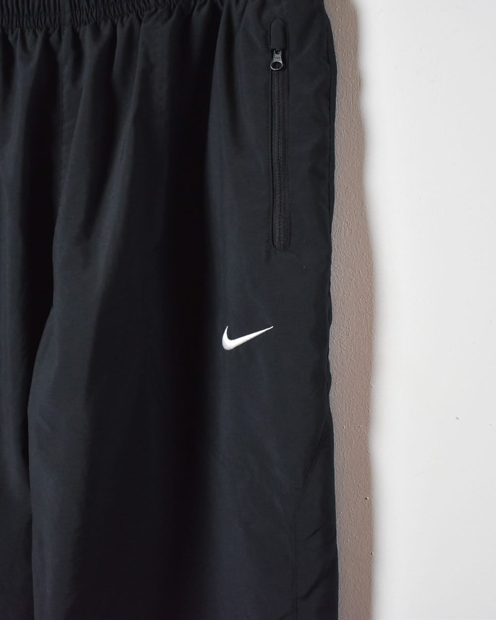 Black Nike Tracksuit Bottoms - Large